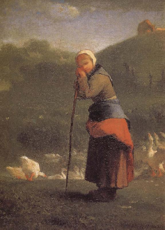 Jean Francois Millet Shepherdess china oil painting image